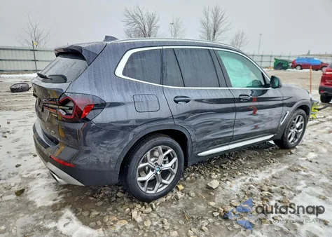 2024 BMW X3 xDrive30I z USA, uszkodzony, nr VIN 5UX53DP0XR9W30741
